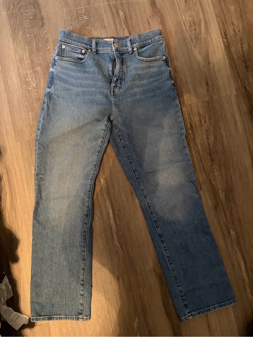 Madewell 90s Straight-Leg Mid Blue Jeans size 29